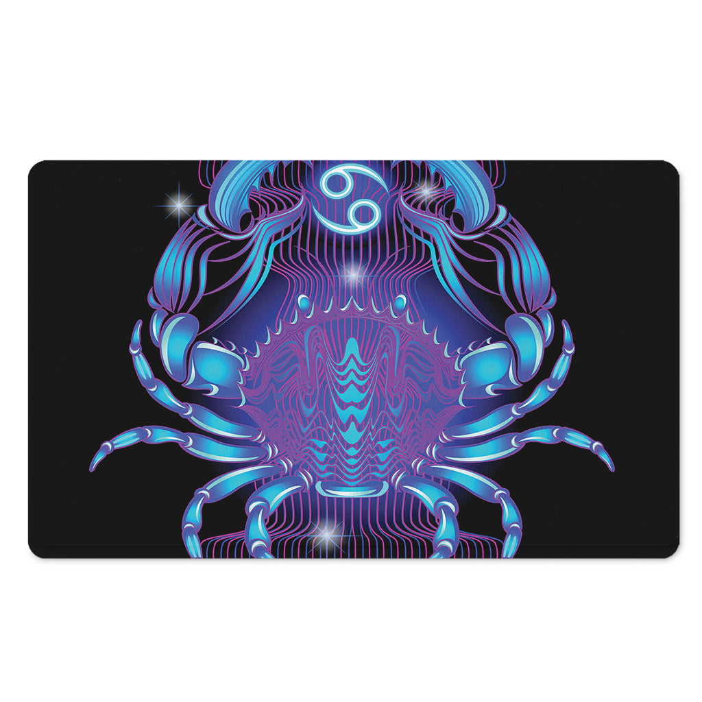 Dark Cancer Zodiac Sign Print Polyester Doormat