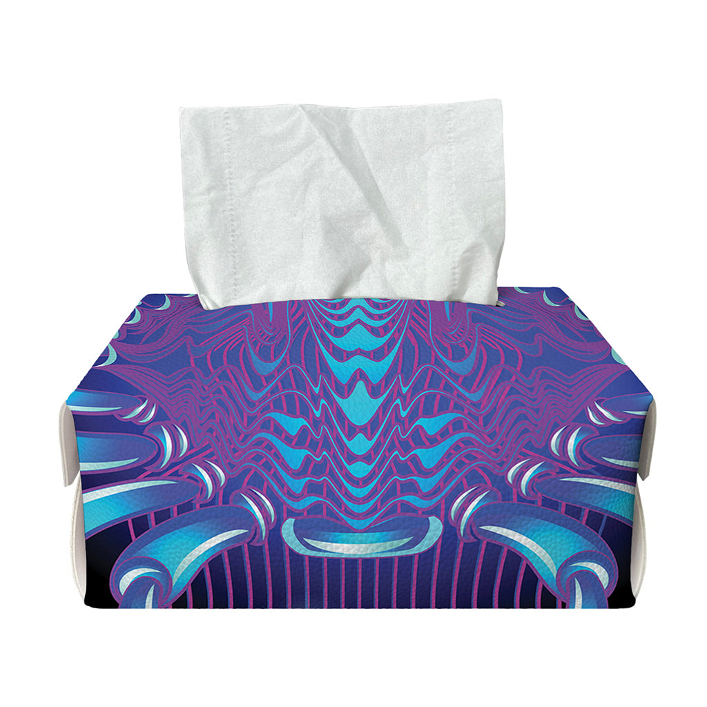 Dark Cancer Zodiac Sign Print Rectangle Tissue Box Cover