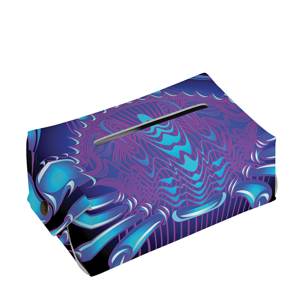 Dark Cancer Zodiac Sign Print Rectangle Tissue Box Cover