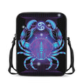 Dark Cancer Zodiac Sign Print Rectangular Crossbody Bag