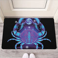 Dark Cancer Zodiac Sign Print Rubber Doormat