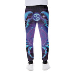Dark Cancer Zodiac Sign Print Scuba Joggers