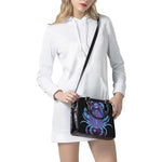 Dark Cancer Zodiac Sign Print Shoulder Handbag