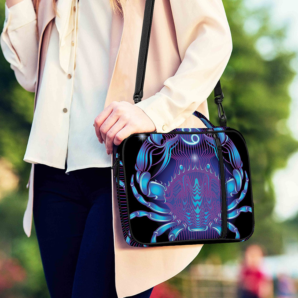 Dark Cancer Zodiac Sign Print Shoulder Strap Bible Bag