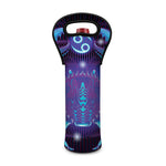 Dark Cancer Zodiac Sign Print Single Neoprene Wine Tote