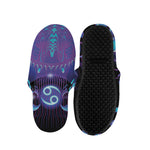 Dark Cancer Zodiac Sign Print Slippers