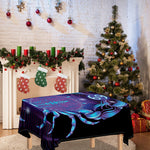 Dark Cancer Zodiac Sign Print Tablecloth