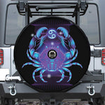 Dark Cancer Zodiac Sign Print Tire Cover With Camera Hole