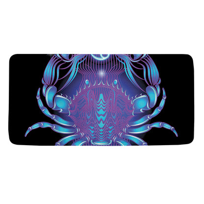 Dark Cancer Zodiac Sign Print Towel