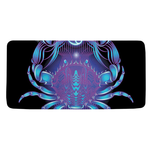 Dark Cancer Zodiac Sign Print Towel