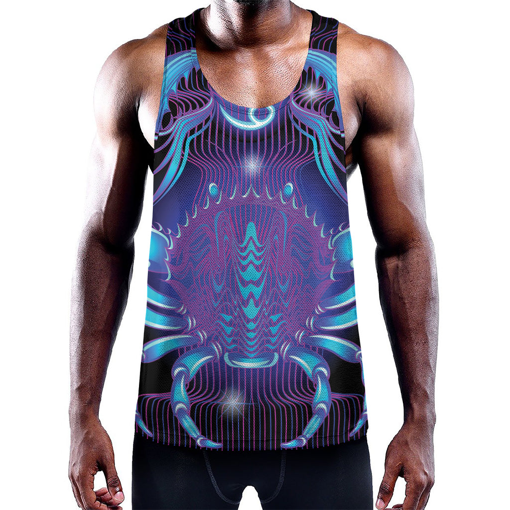 Dark Cancer Zodiac Sign Print Training Tank Top