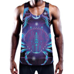 Dark Cancer Zodiac Sign Print Training Tank Top