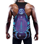 Dark Cancer Zodiac Sign Print Training Tank Top