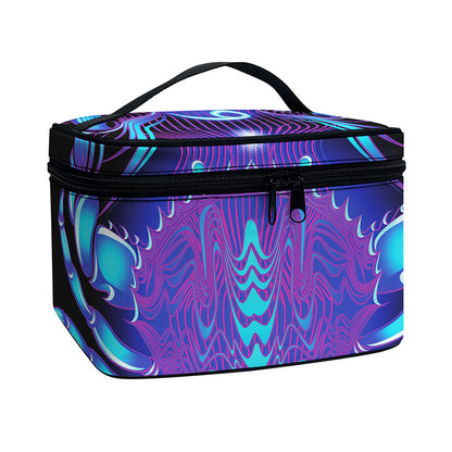 Dark Cancer Zodiac Sign Print Travel Makeup Bag