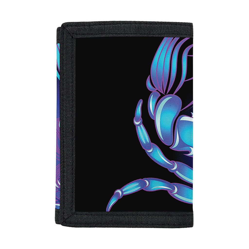 Dark Cancer Zodiac Sign Print Trifold Wallet
