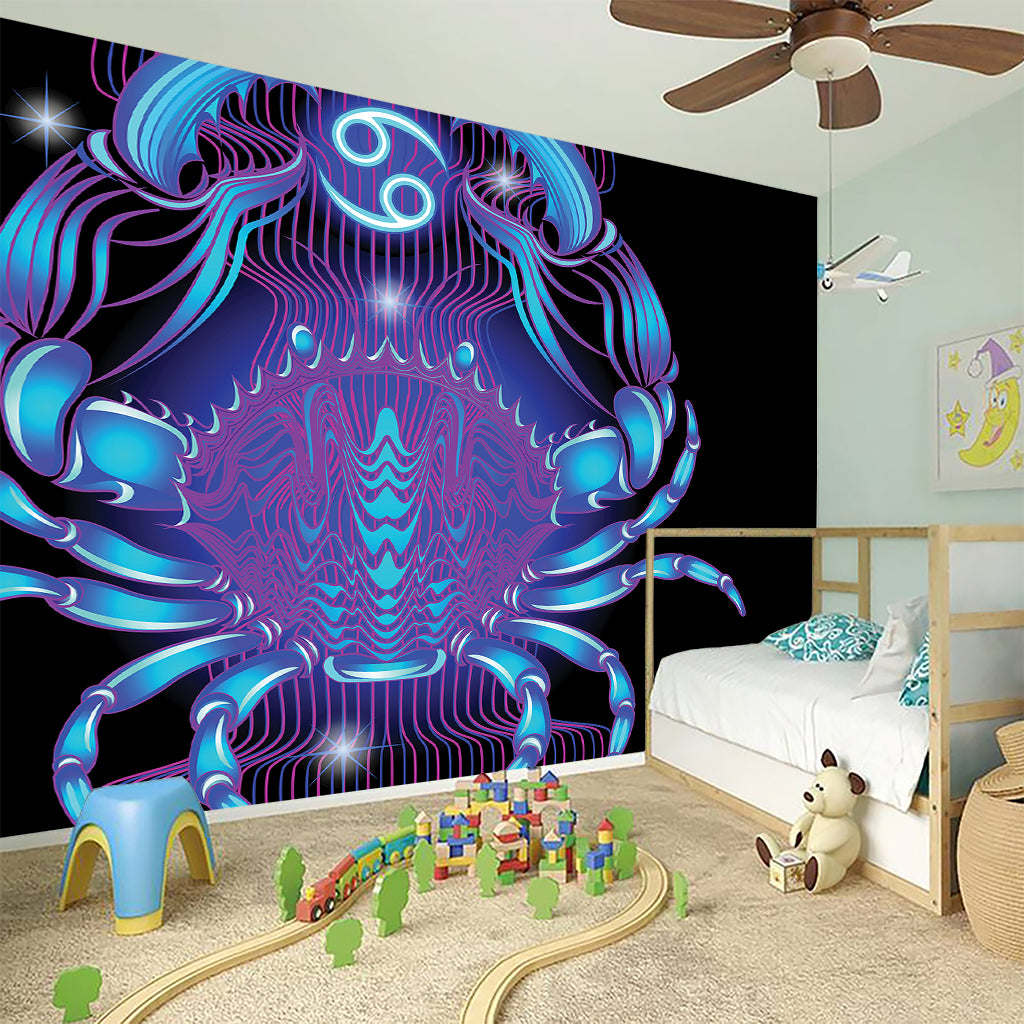 Dark Cancer Zodiac Sign Print Wall Sticker