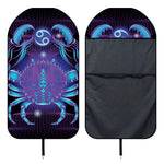 Dark Cancer Zodiac Sign Print Waterproof Car Seat Cover