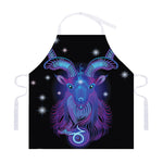 Dark Capricorn Zodiac Sign Print Adjustable Apron
