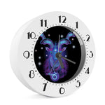 Dark Capricorn Zodiac Sign Print Alarm Clock