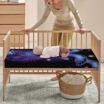 Dark Capricorn Zodiac Sign Print Baby Crib Sheet