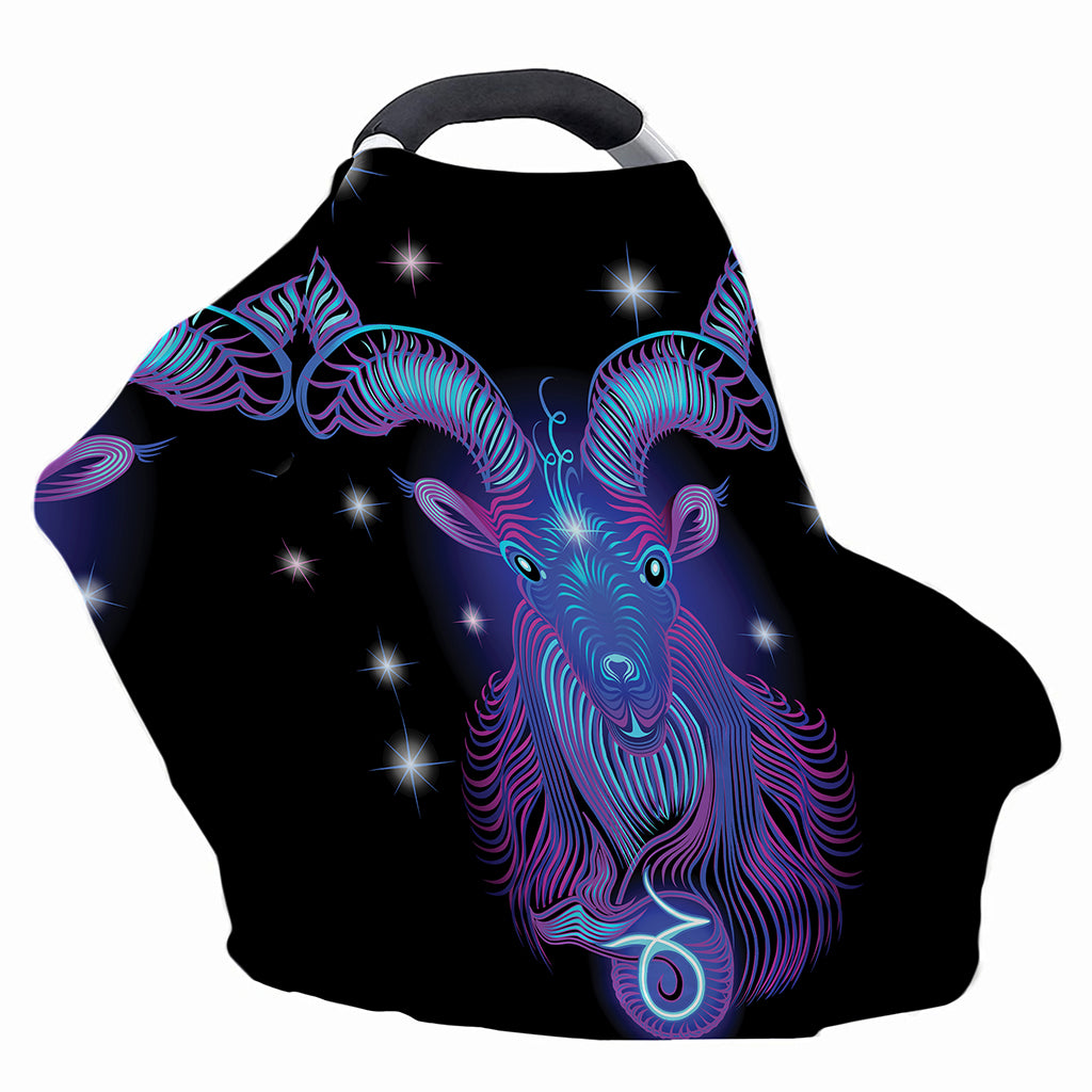 Dark Capricorn Zodiac Sign Print Baby Seat Cover