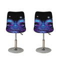Dark Capricorn Zodiac Sign Print Bar Stool Covers