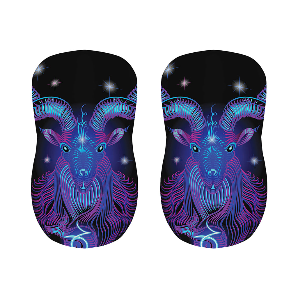 Dark Capricorn Zodiac Sign Print Bar Stool Covers