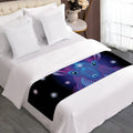 Dark Capricorn Zodiac Sign Print Bed Runner