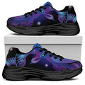 Dark Capricorn Zodiac Sign Print Black Chunky Shoes