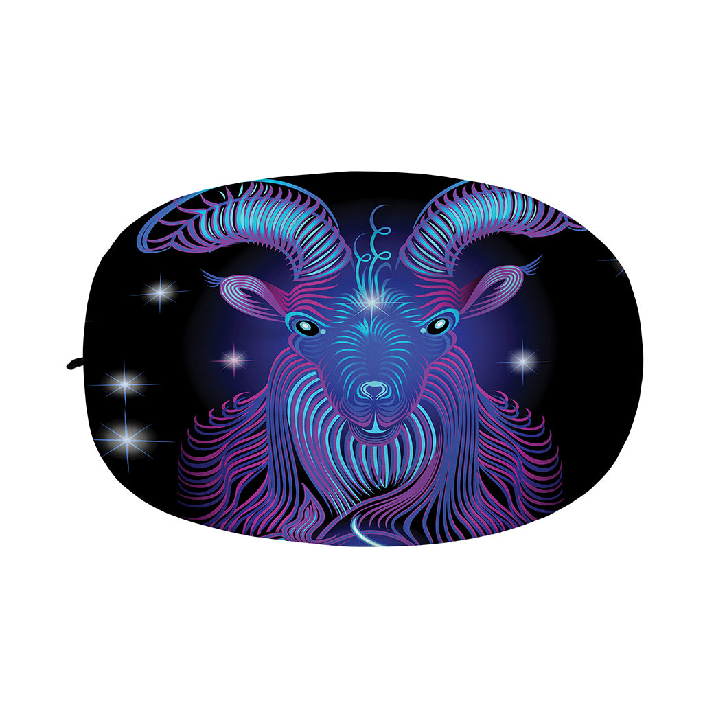 Dark Capricorn Zodiac Sign Print Car Side Mirror Covers
