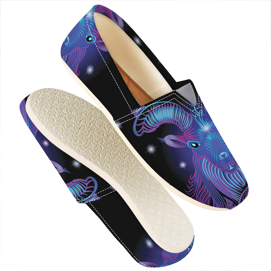 Dark Capricorn Zodiac Sign Print Casual Shoes