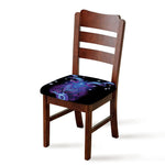 Dark Capricorn Zodiac Sign Print Chair Cushion Cover