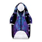 Dark Capricorn Zodiac Sign Print Dog Zip Up Hoodie