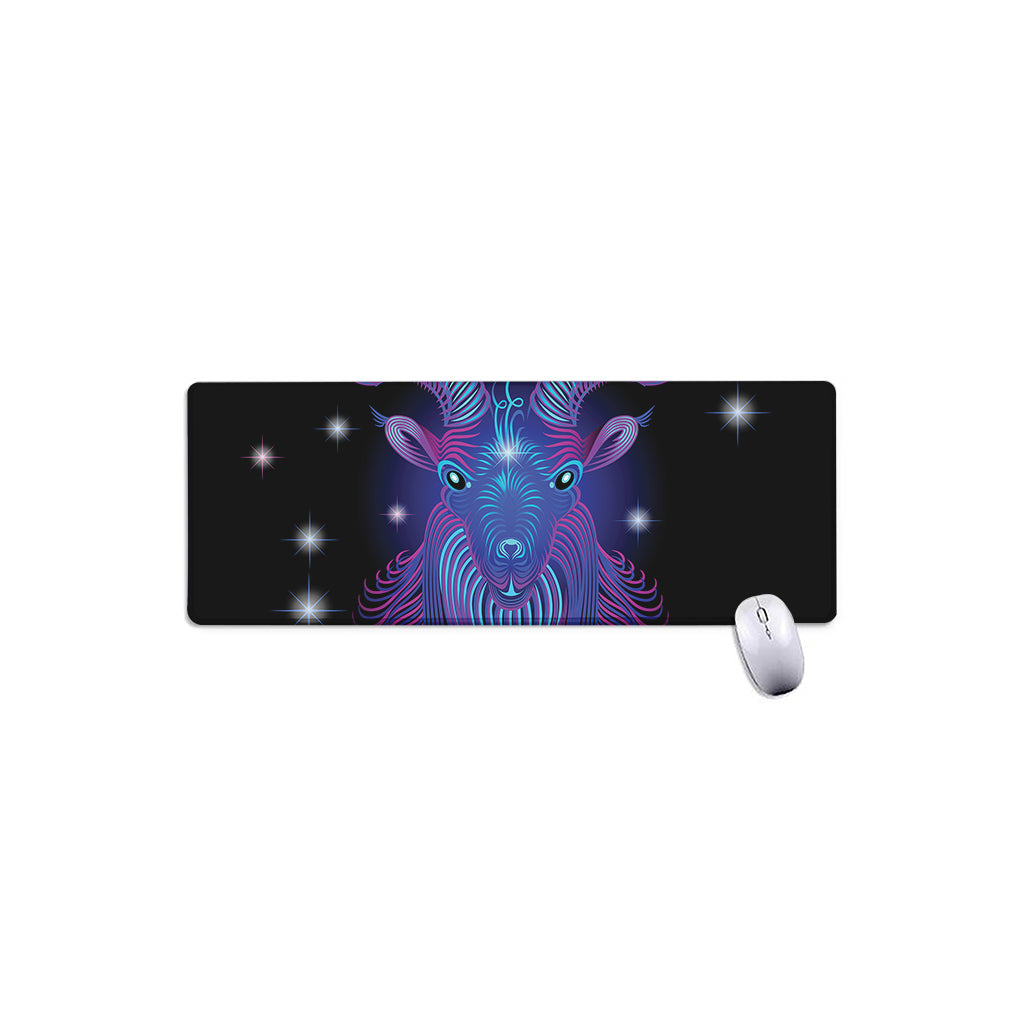 Dark Capricorn Zodiac Sign Print Extended Mouse Pad