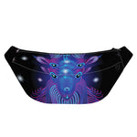 Dark Capricorn Zodiac Sign Print Fanny Pack