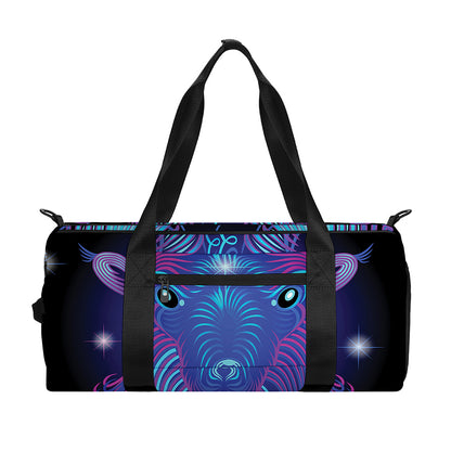 Dark Capricorn Zodiac Sign Print Gym Bag