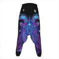 Dark Capricorn Zodiac Sign Print Hammer Pants