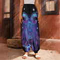Dark Capricorn Zodiac Sign Print Harem Pants