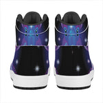Dark Capricorn Zodiac Sign Print High Top Leather Sneakers