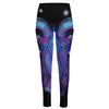 Dark Capricorn Zodiac Sign Print High-Waisted Pocket Leggings