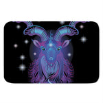 Dark Capricorn Zodiac Sign Print Indoor Door Mat