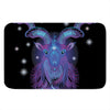 Dark Capricorn Zodiac Sign Print Indoor Door Mat