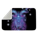 Dark Capricorn Zodiac Sign Print Indoor Door Mat