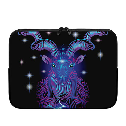 Dark Capricorn Zodiac Sign Print Laptop Sleeve
