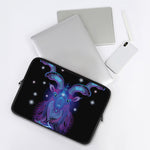 Dark Capricorn Zodiac Sign Print Laptop Sleeve