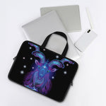 Dark Capricorn Zodiac Sign Print Laptop Sleeve With Handle
