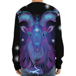 Dark Capricorn Zodiac Sign Print Long Sleeve Baseball Jersey