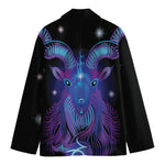 Dark Capricorn Zodiac Sign Print Men's Blazer