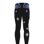 Dark Capricorn Zodiac Sign Print Men's leggings