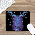 Dark Capricorn Zodiac Sign Print Mouse Pad